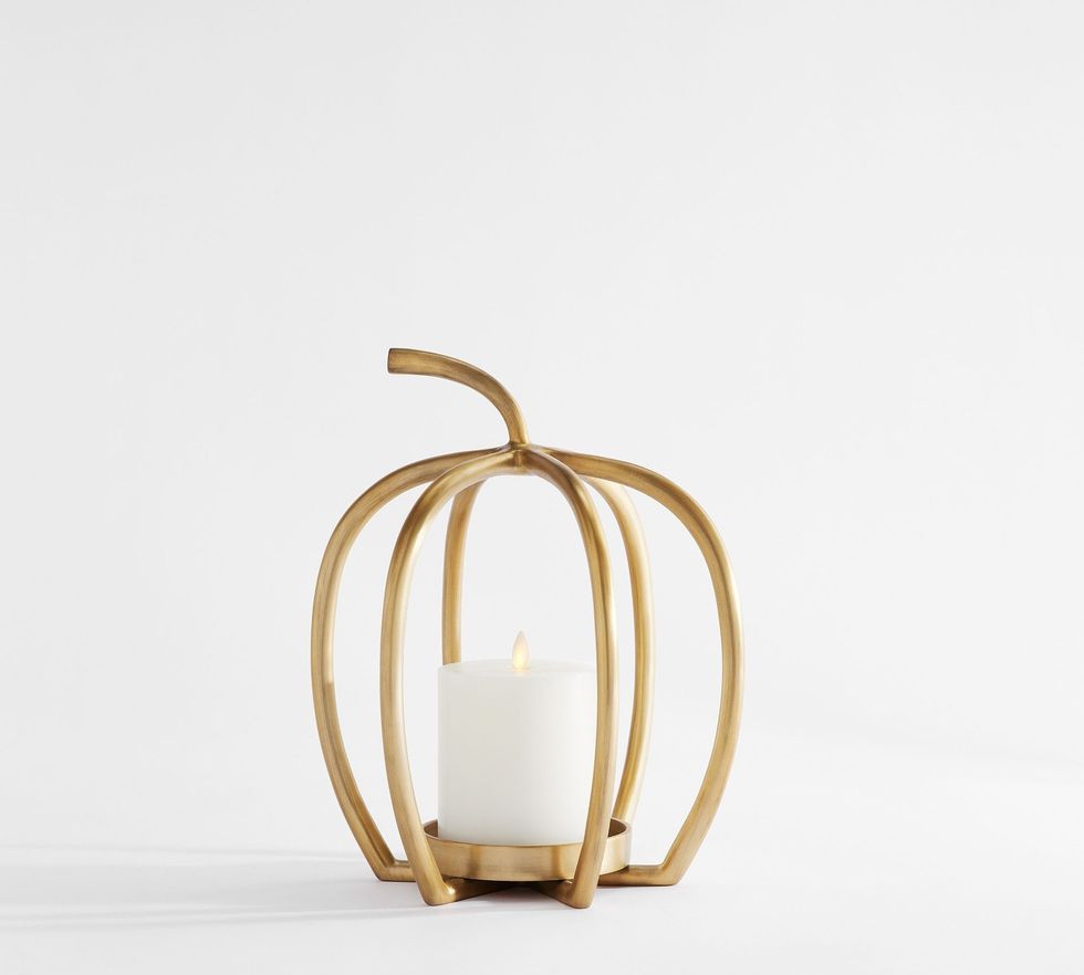 Handcrafted Fallon Small Pumpkin Candleholder