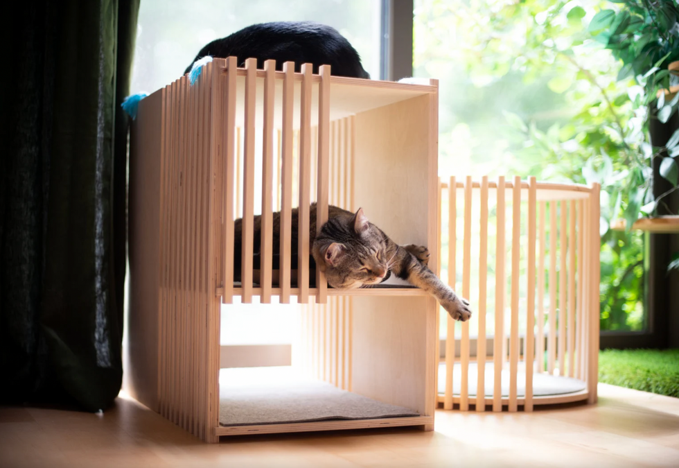 handmade cat house