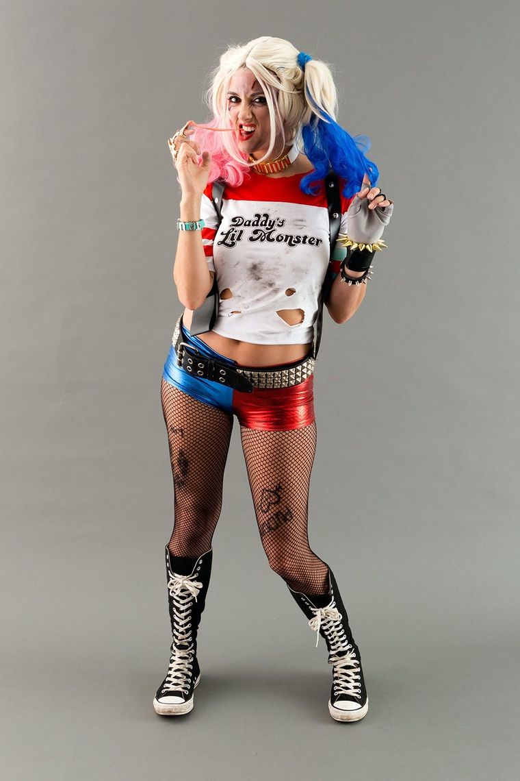 Harley Quinn Costume Halloween Cosplay – Kid's Leggings – Cosplay