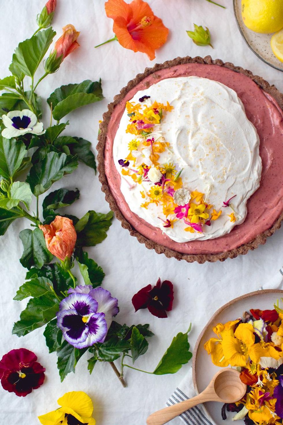 Hibiscus Lemon Curd Tart