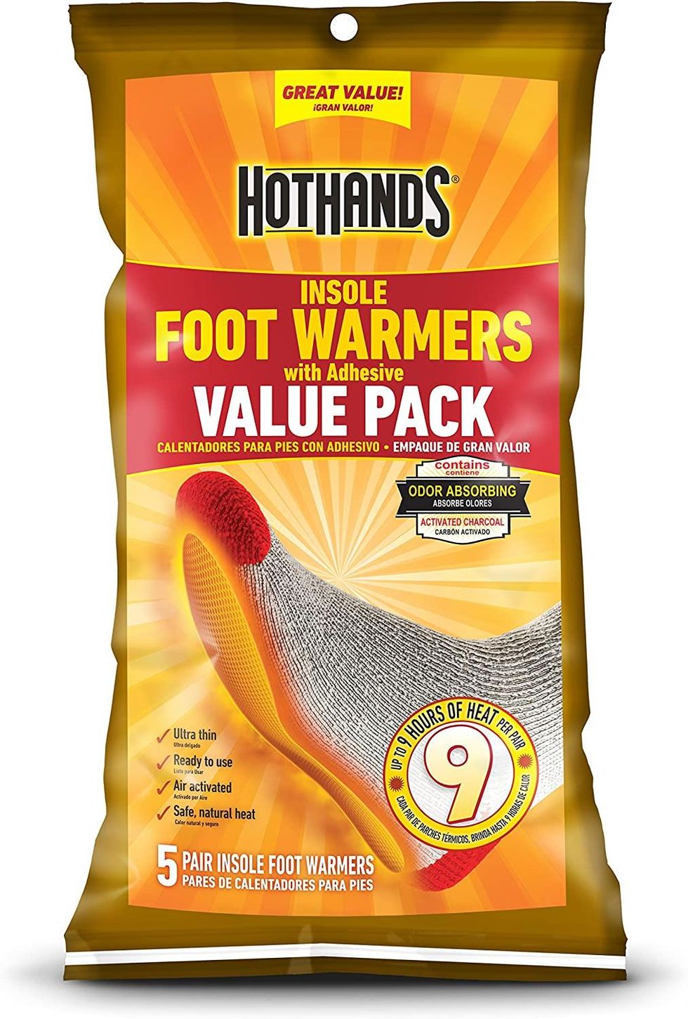 HotHands Insole Foot Warmers With Adhesive