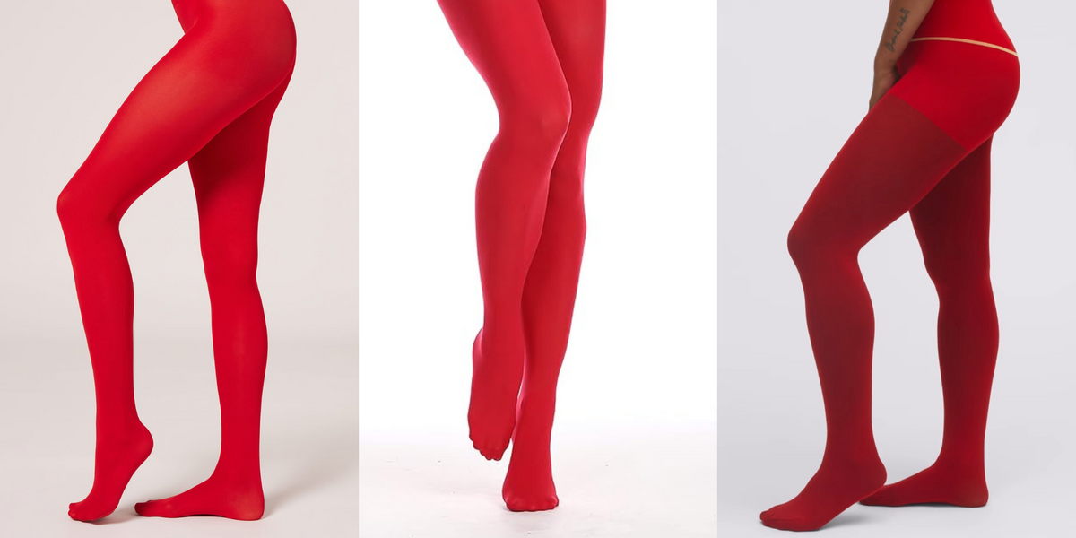 How To Style The Red Tights Spring Trend - Brit + Co