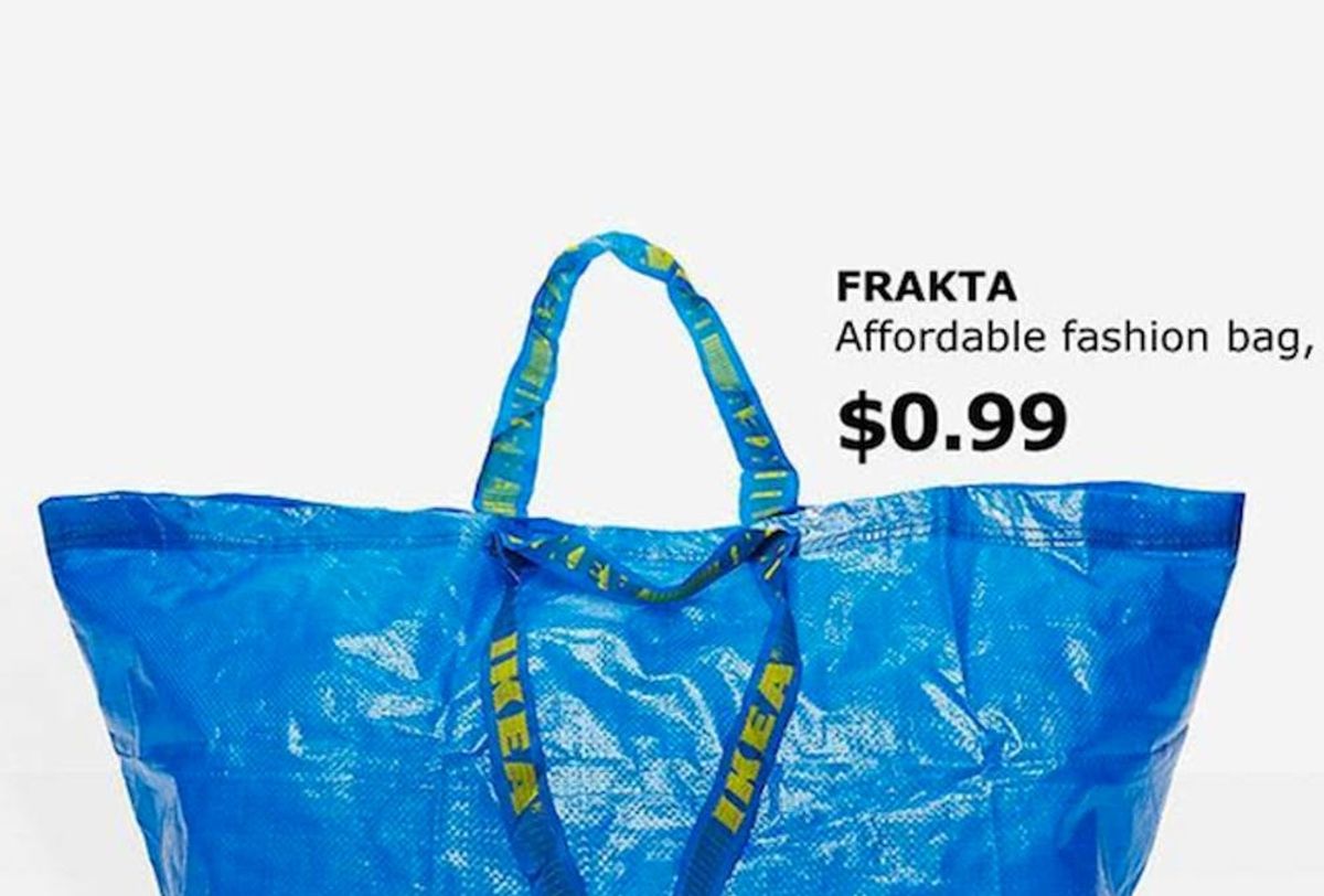 Balenciaga's Arena Extra-Large Shopper Tote Resembles Ikea's Frakta Bag -  Grazia