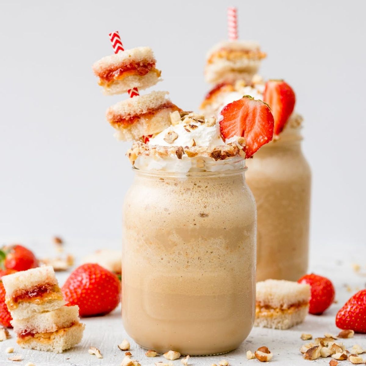 This PB&J Frappuccino Recipe Is Breakfast in a Glass