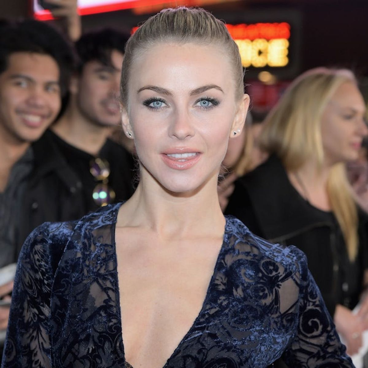 Julianne Hough’s Burnt Velvet Dress Is Equal Parts Sultry and Classy