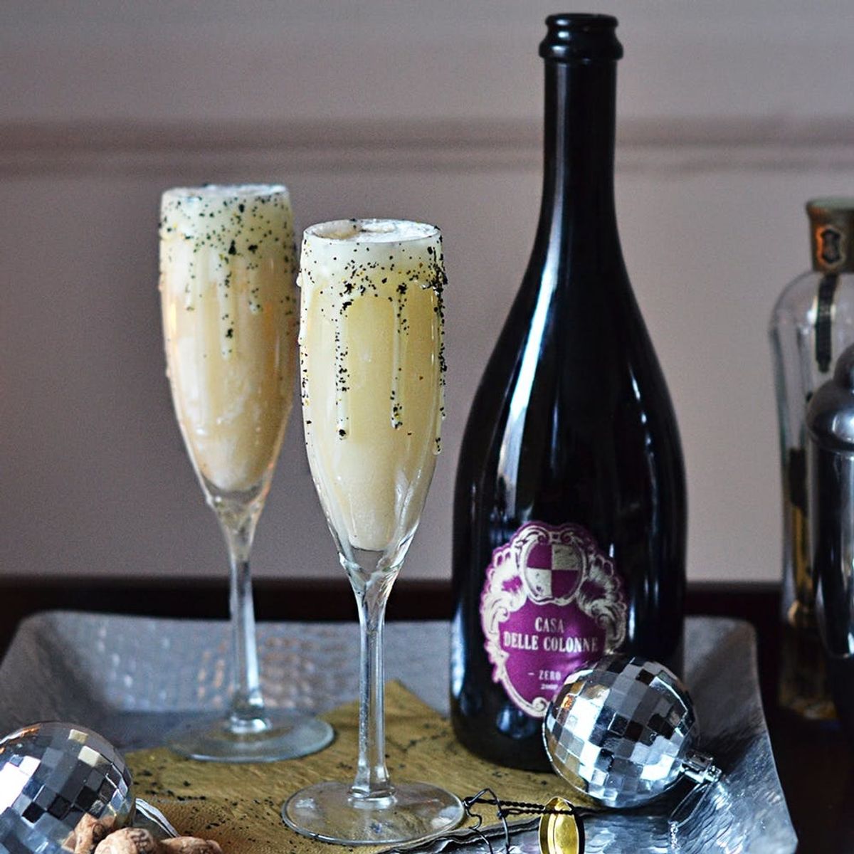 Cheers to the New Year With This Coconut Bubbly Cocktail Recipe - Brit + Co