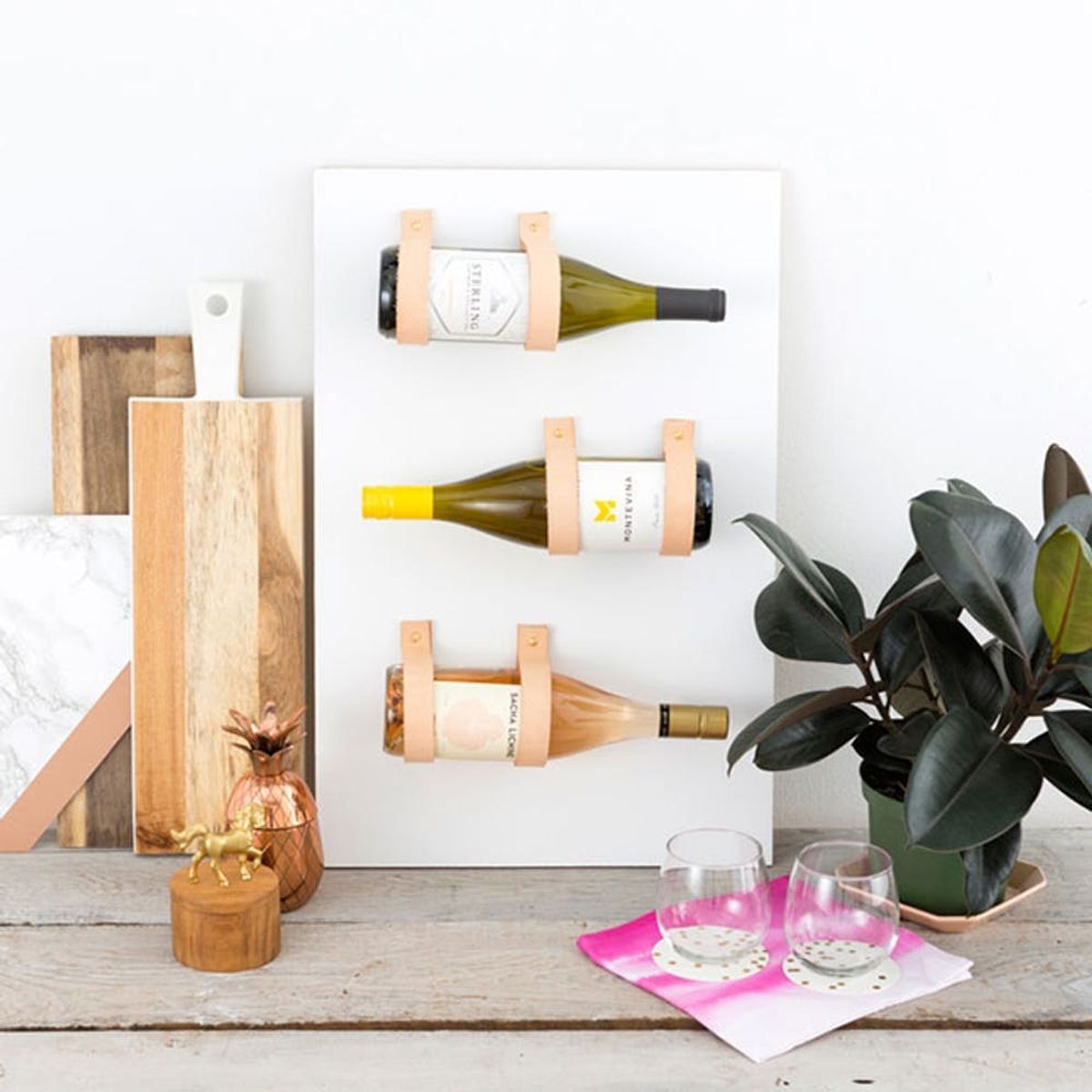 Save Space With This Effortlessly Chic Wine Rack - Brit + Co