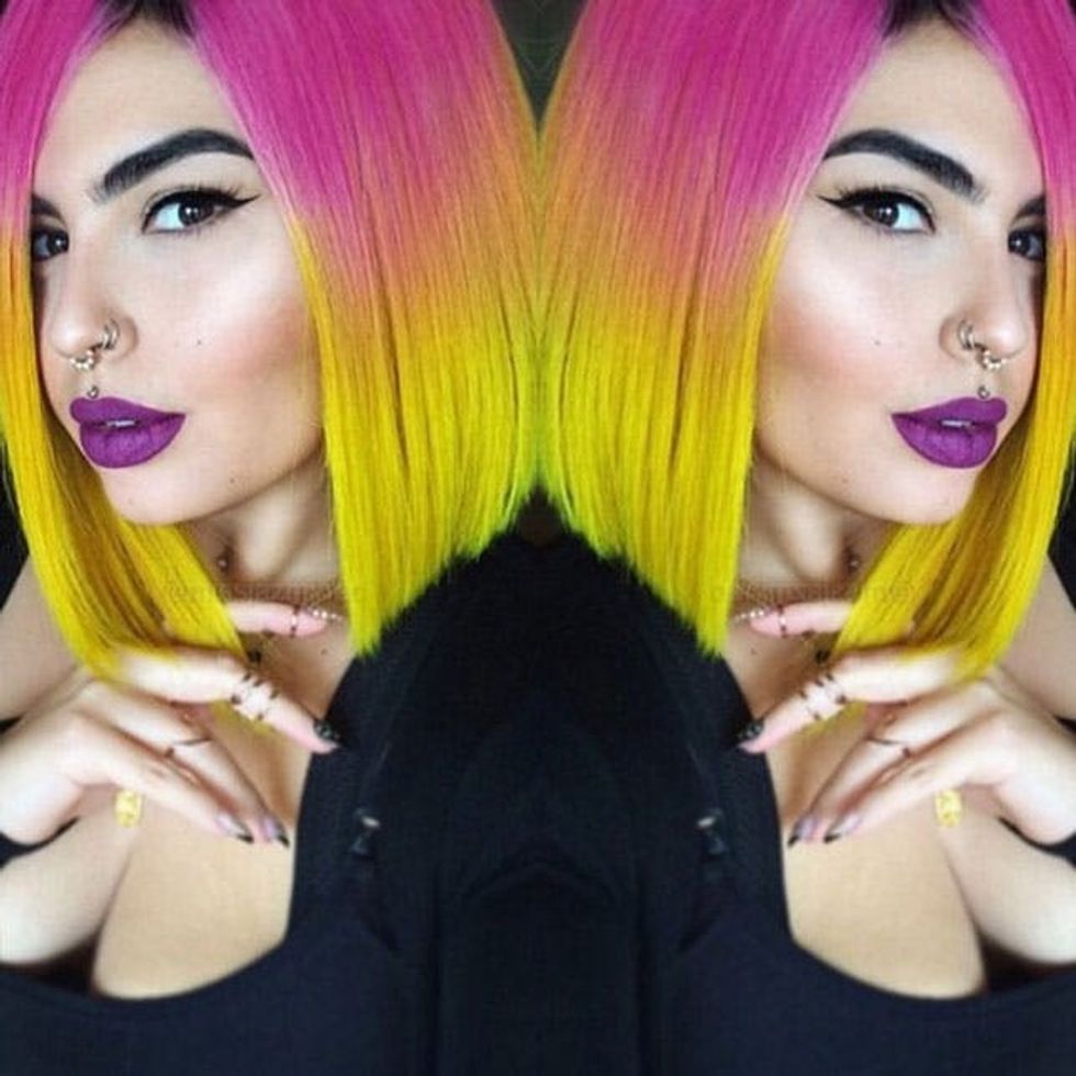 How To Get Rainbow Locks Without Dyeing Your Hair Brit Co