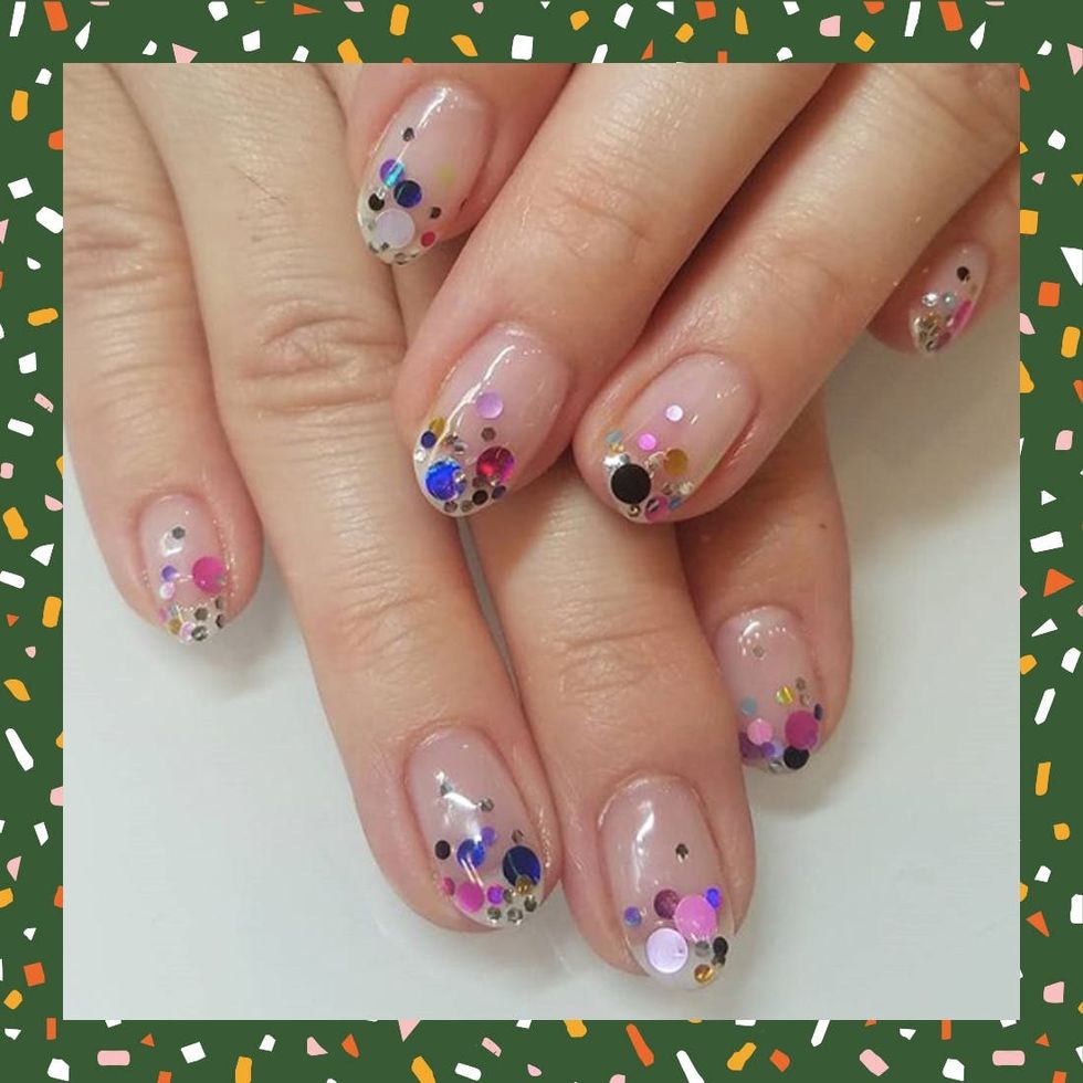 11 Confetti-Inspired Nail Art Designs to Rock on New Year’s Eve - Brit + Co