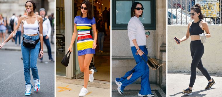 Celebrities in Louis Vuitton Archlight Sneakers: Bella Hadid