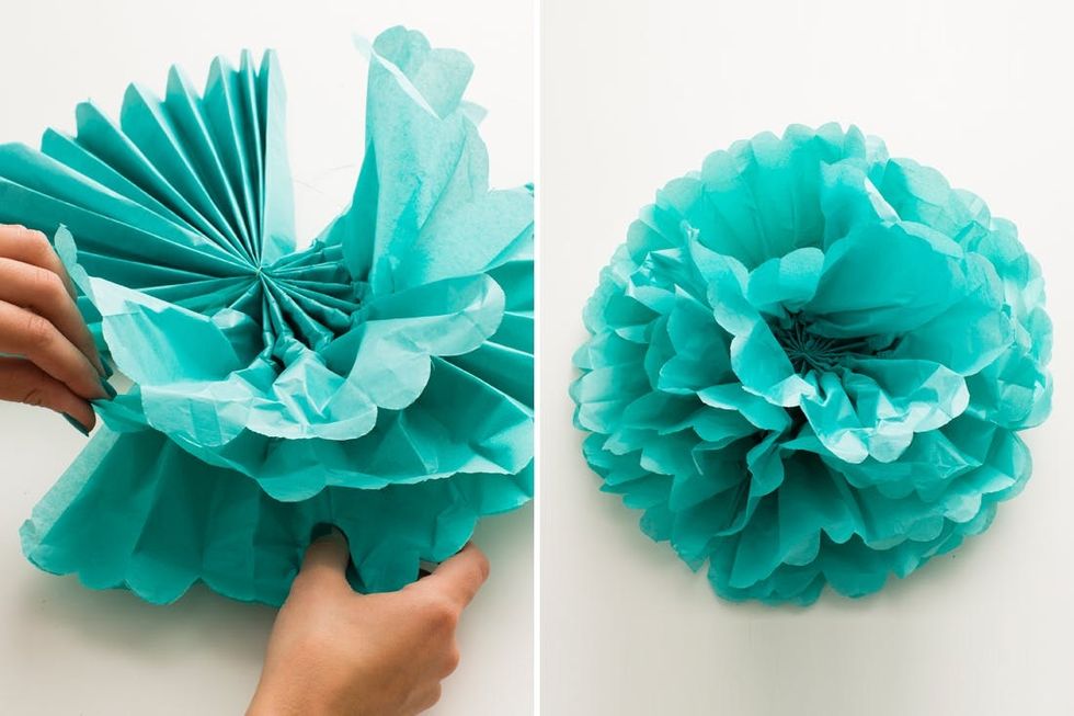 Turn Tissue Paper into a Festive Floral Photo Backdrop! - Brit + Co