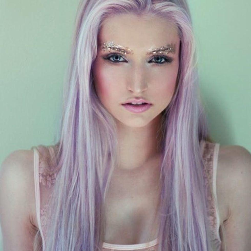 natural hair blonde lavender