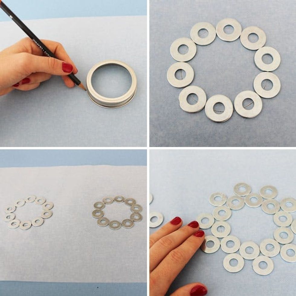 How to Turn Washers into Snowflakes - Brit + Co