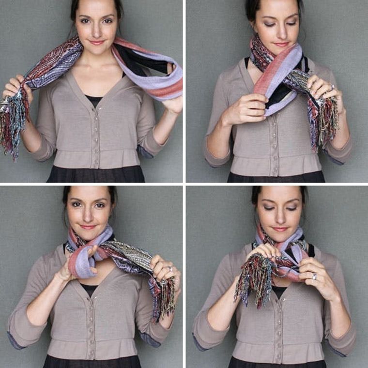 How to Tie a Scarf - 15 Chic & Easy Ways to Wear a Scarf This Fall