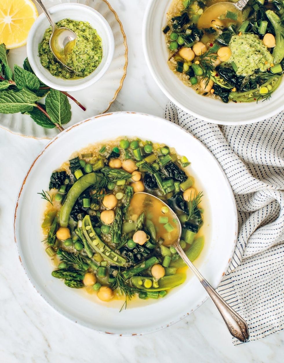 This Lemony Greens Soup Recipe Will Help You Reset All Spring Brit Co 1387