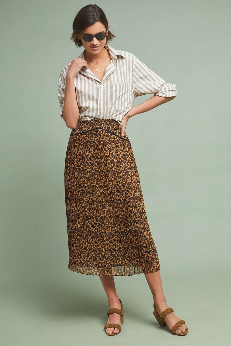 8 Simple Ways to Style Spring's Leopard Print Midi Skirt Trend - Brit + Co