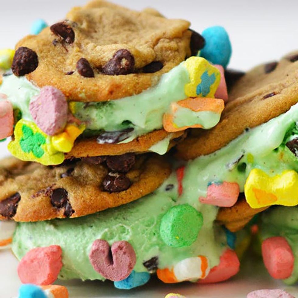 M&Ms St. Patrick's Day Mint Ice Cream Cookie