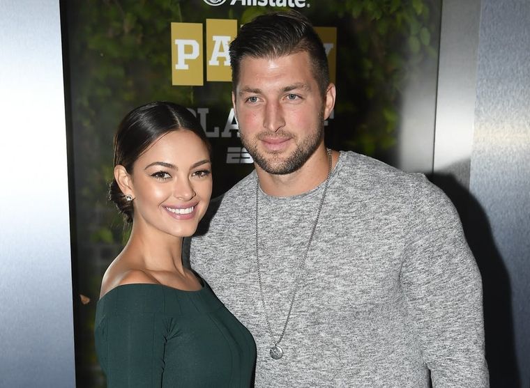 Demi-Leigh Nel-Peters Surprises Tim Tebow with High School Jersey