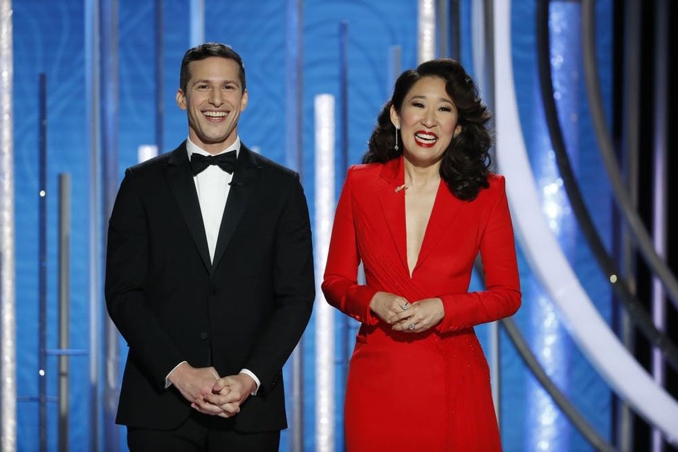 Sandra Oh and Andy Samberg’s 2019 Golden Globes Opening Was So Wholesome