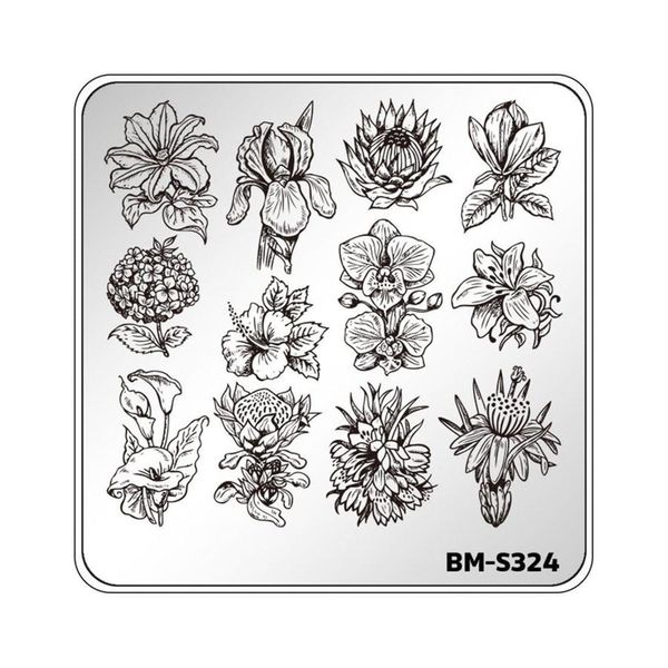 Designer Logo Stamping Plate  Nail art stamping plates, Stamping plates, Nail  stamping plates