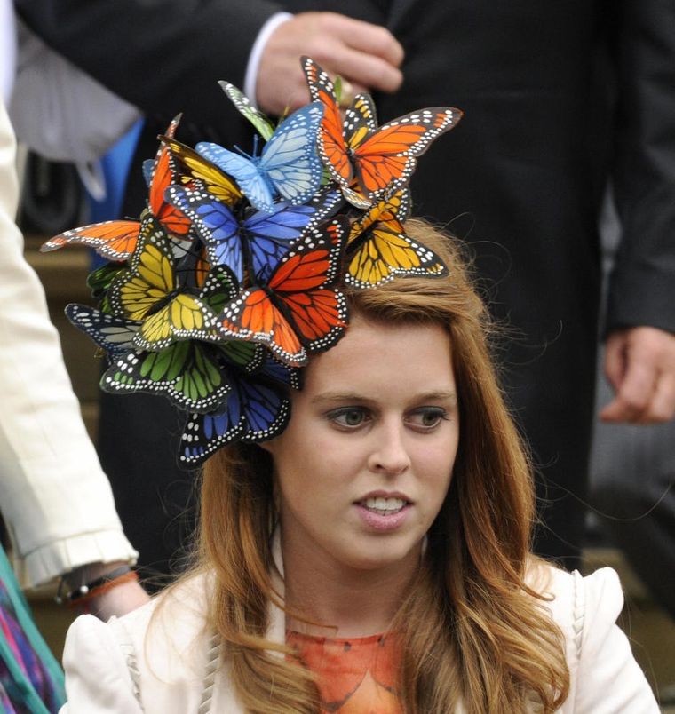 10 weird British royal wedding fascinators, from Princess Beatrice's  notorious 'toilet seat' hat to Oprah's bold topper at Meghan Markle and  Prince Harry's ceremony