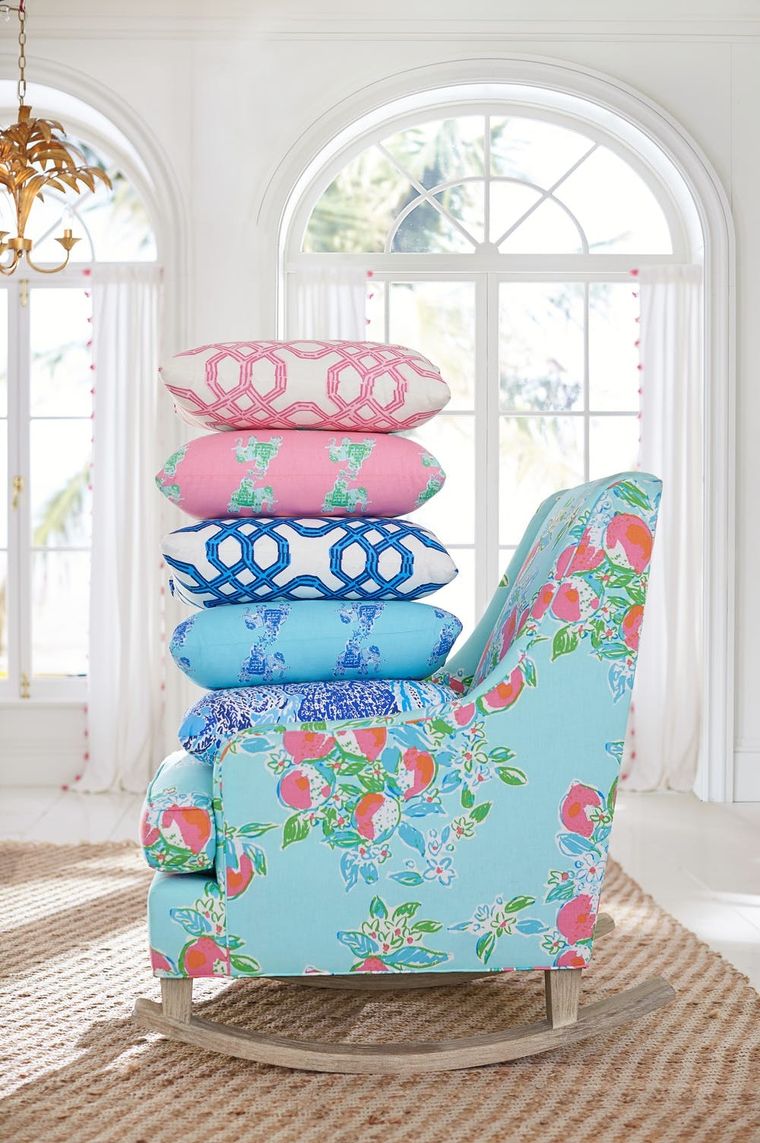 Updated Living Room with Lilly Pulitzer x Pottery Barn, Connecticut  Fashion and Lifestyle Blog