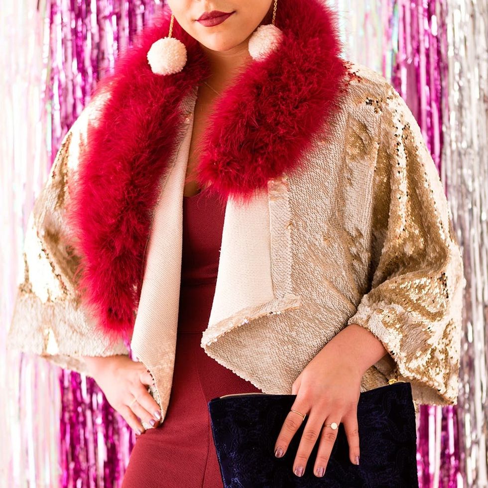 This DIY Disco Ball Kimono Will Complete Your NYE Outfit