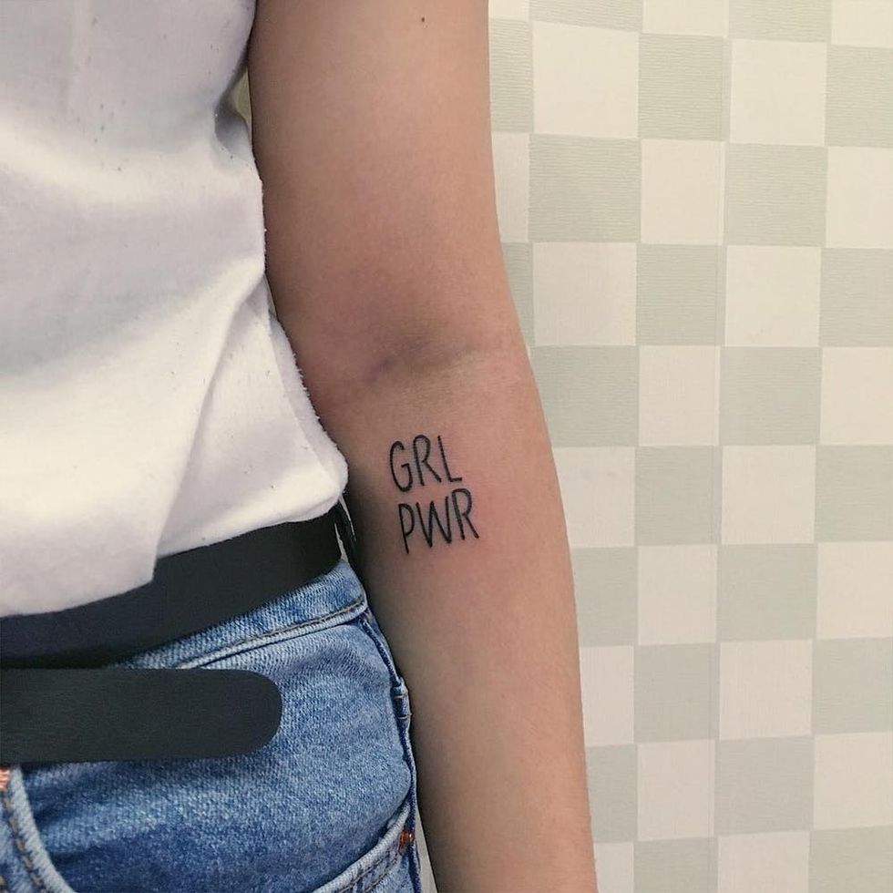 12 Feminist Tattoos That Celebrate Lady Power Brit + Co