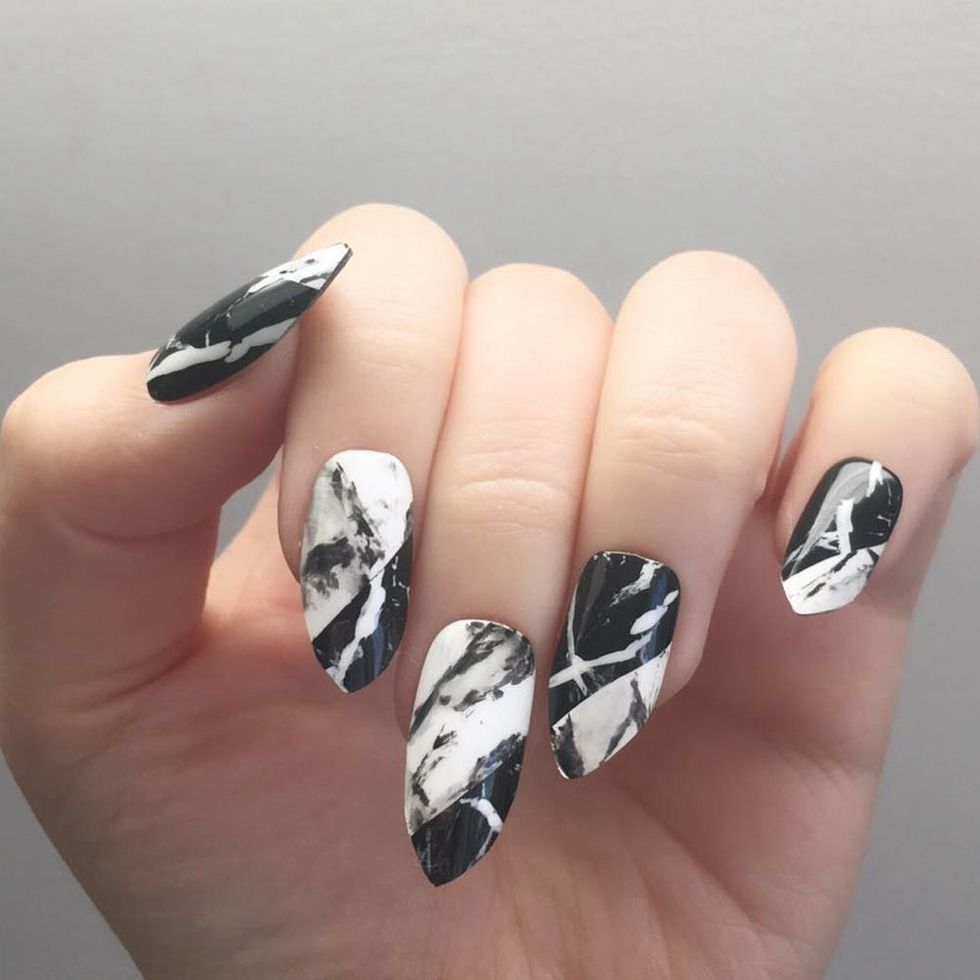 12 Marble Nail Designs Perfect for Fall Brit + Co