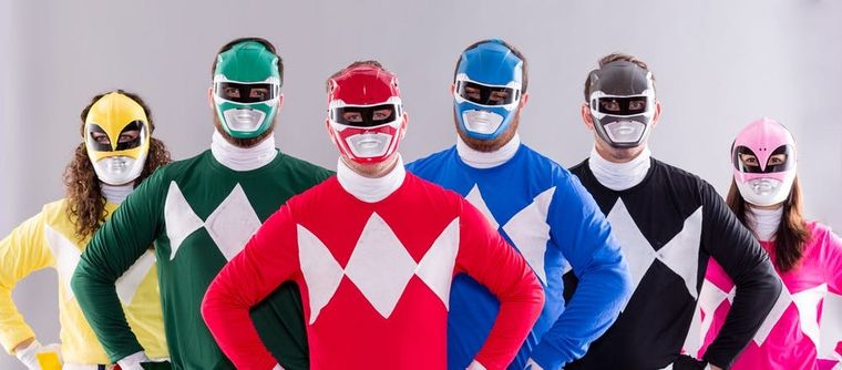 DIY Power Ranger Family Costumes