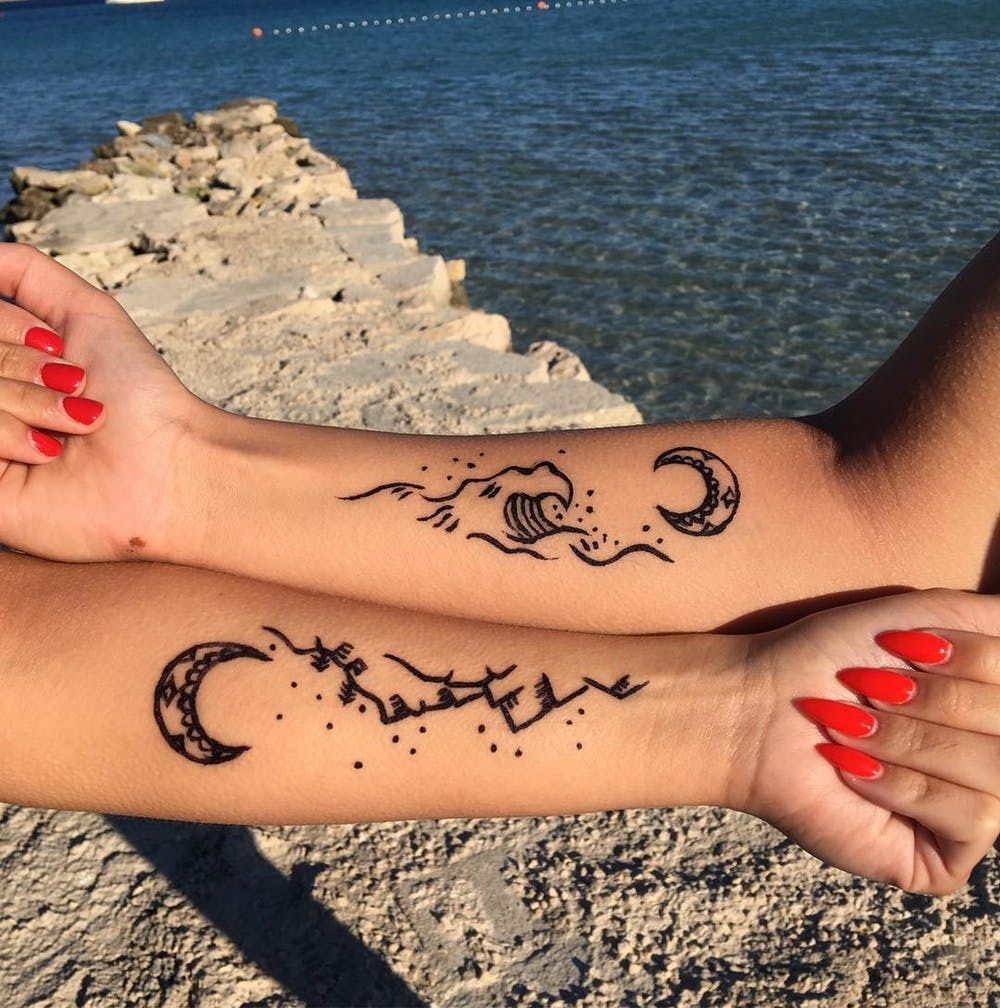 25 Sister Tattoo Ideas to Get With Your Other Half - Brit + Co