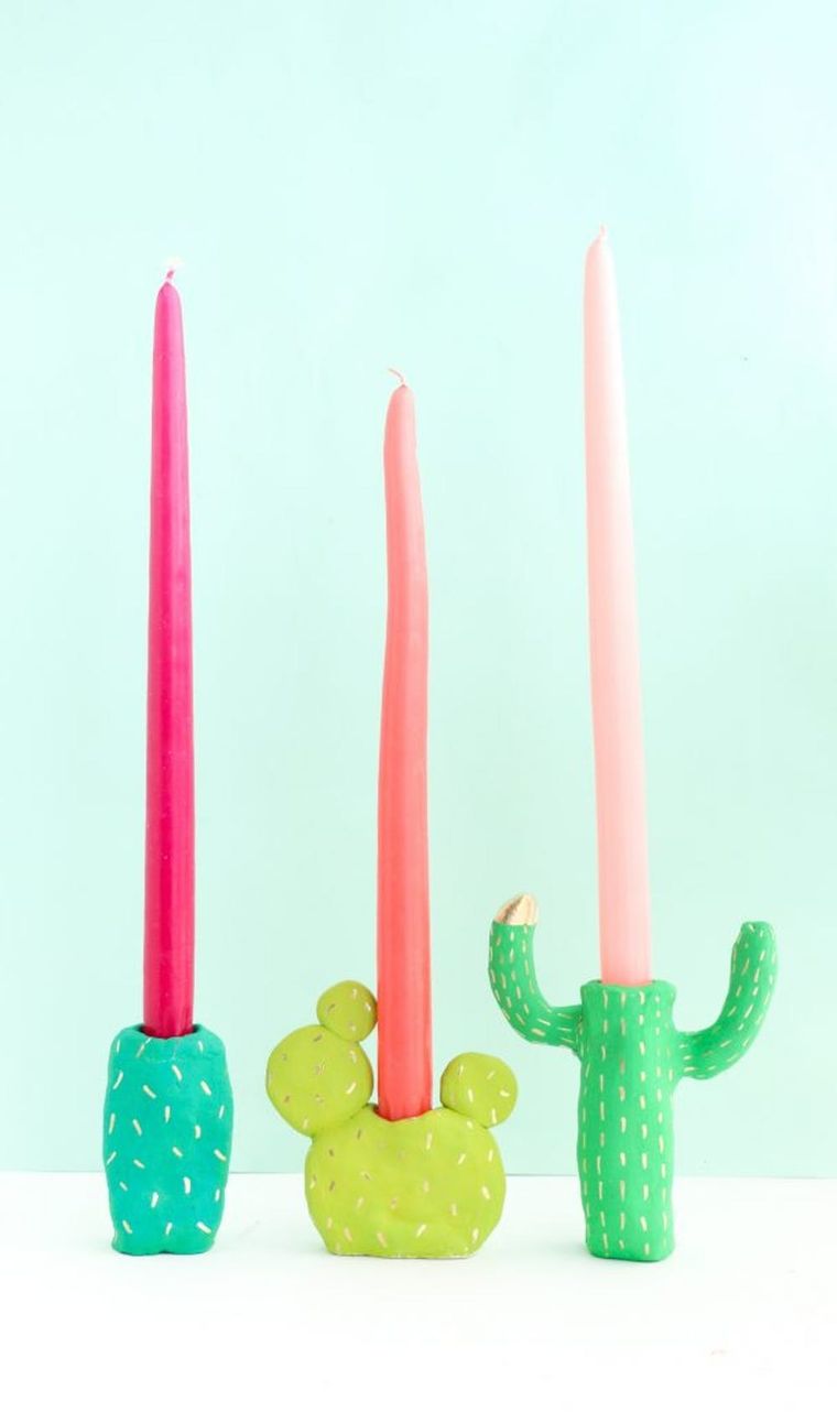 How to Make Clay Candlestick Holders - Lia Griffith