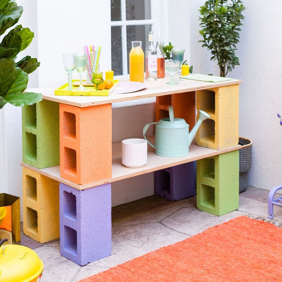 Make This Cinder Block Bar — No Toolbox Necessary