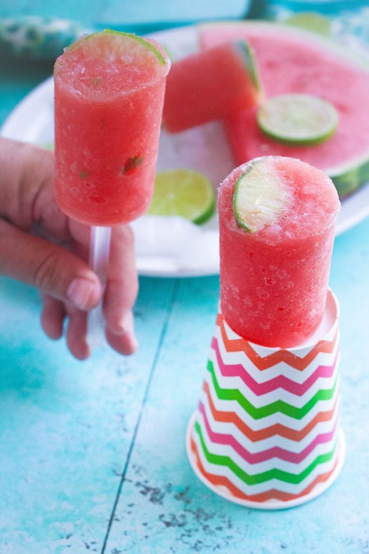 Watermelon Margarita Ice Pops Recipe