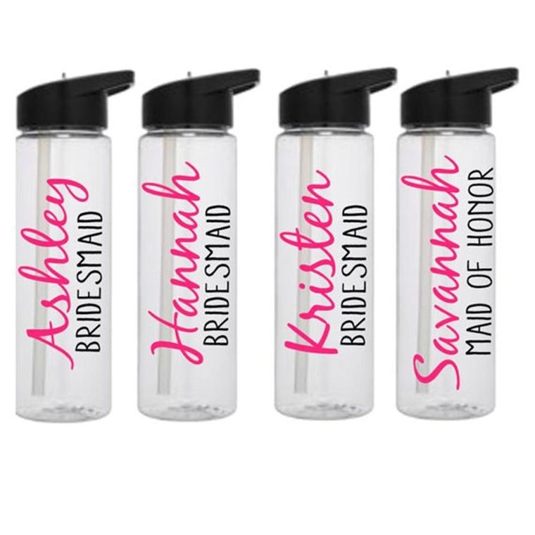 Bachelorette Flask Set- 10 Bride Tribe Disposable Flasks and 2 Bride to Be  Flask