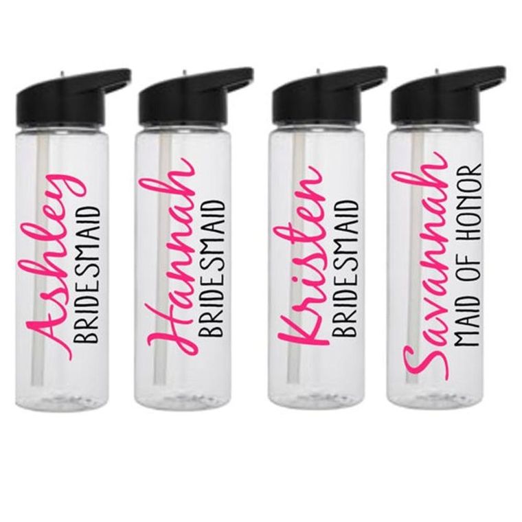 Bachelorette Flask Set- 10 Bride Tribe Disposable Flasks and 2 Bride to Be Flask