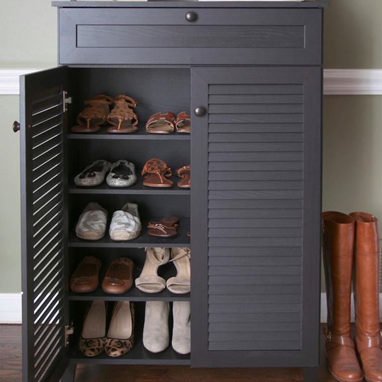 My search for stylish shoe storage