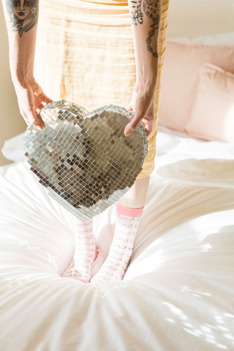 Get Your Groove on With This Heart-Shaped Disco Ball - Brit + Co