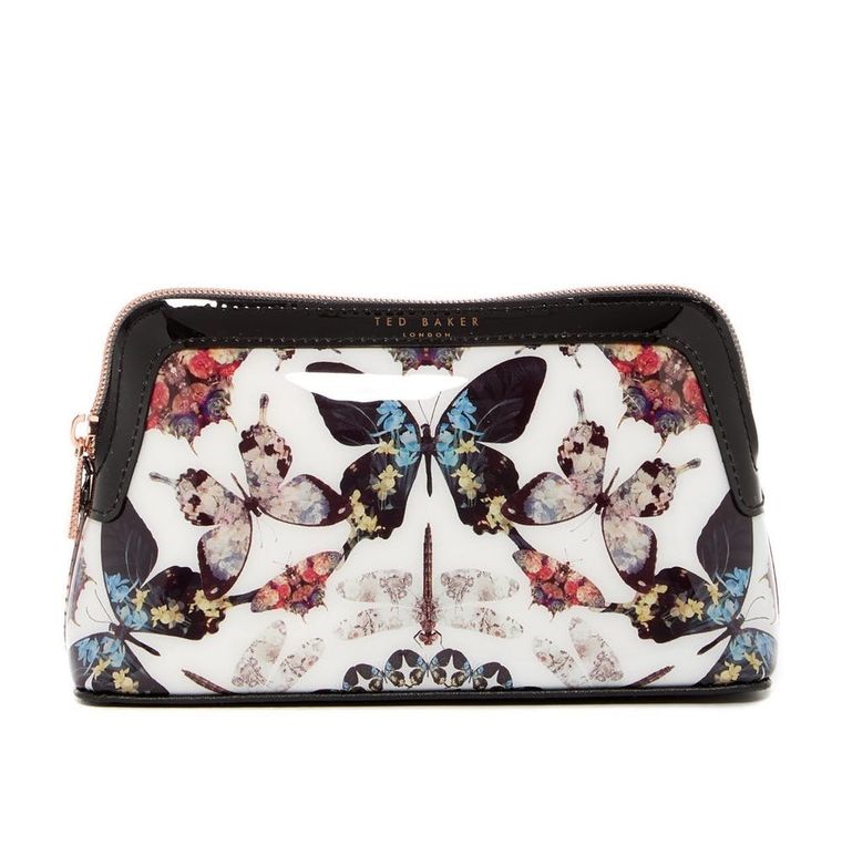 Ted Baker Butterfly Print Clutch Bag With Cross Body Strap