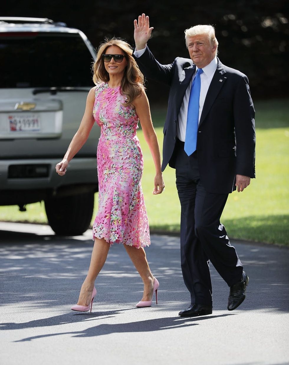 See the $8K Dress Melania Trump Wore to the White House Dinner - Brit + Co