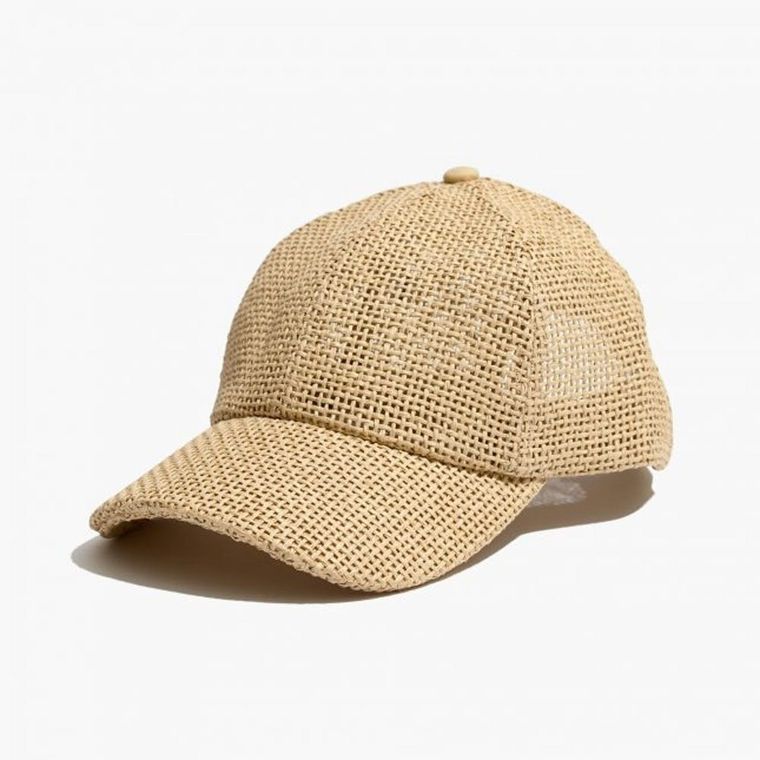 Woven Straw Baseball Cap