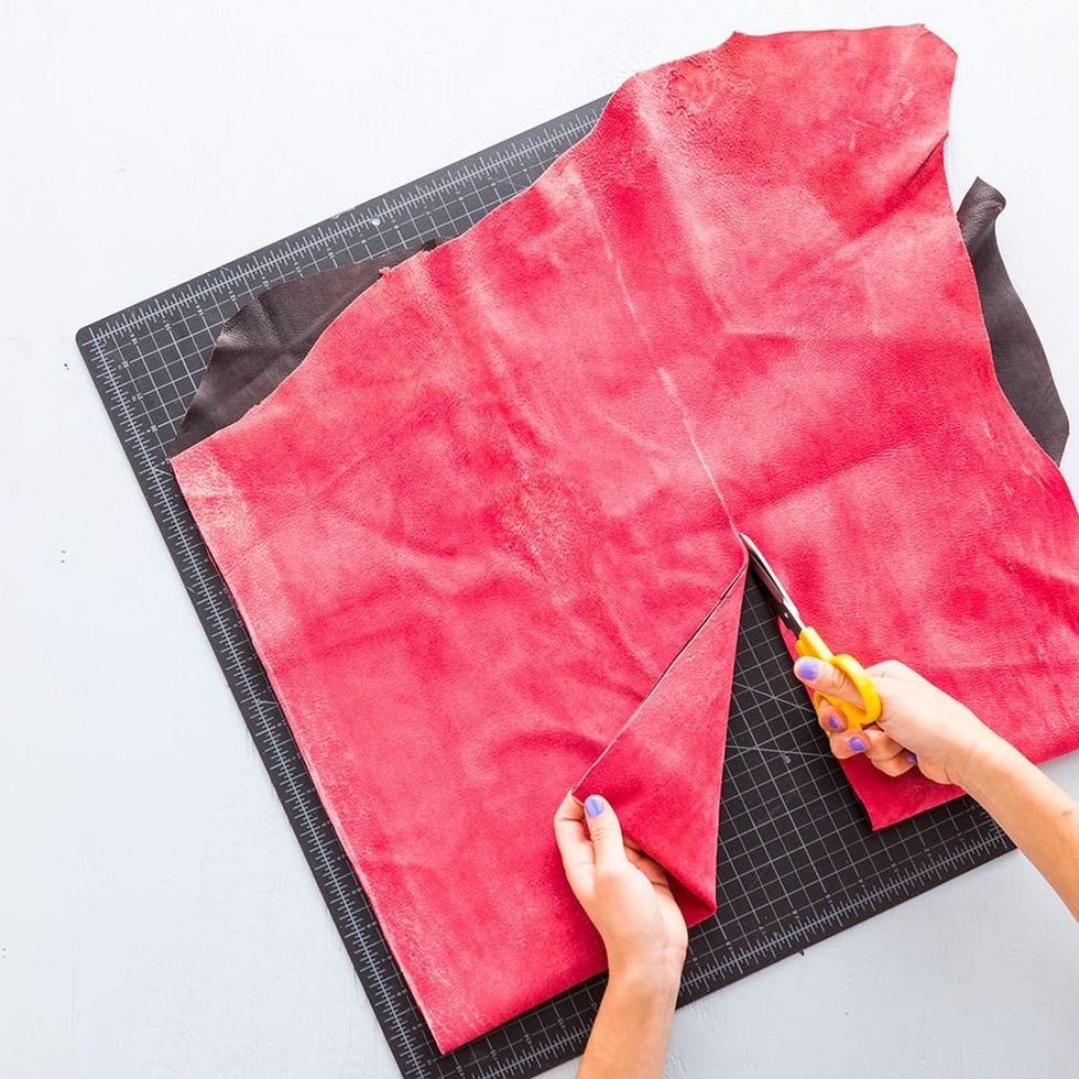 Keep Up With Runway Trends With This DIY Suede Patch Bag - Brit + Co