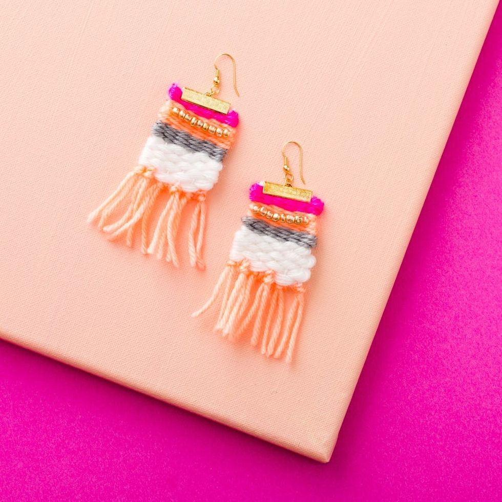 How to Make a Pair of Colorful Statement Earrings for Spring