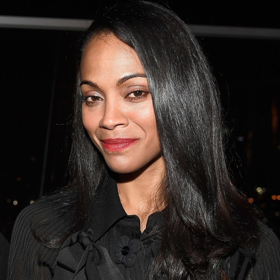 Zoe Saldana Uses *This* Kind of Liquor to Get an All-Natural Ombré