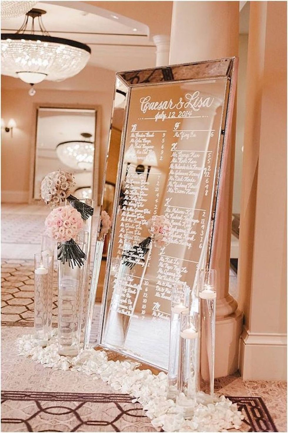 Wedding Centerpiece Mirrors