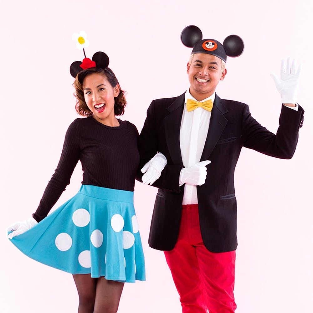 Mickey and Minnie Mouse  Minnie mouse halloween costume, Diy halloween  costumes for kids, Sibling halloween costumes
