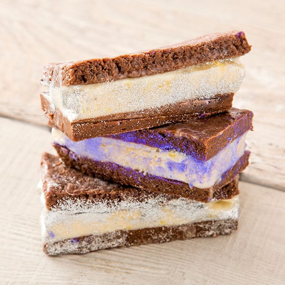 These Ice Cream Sandwiches Are Boozy + Glittery