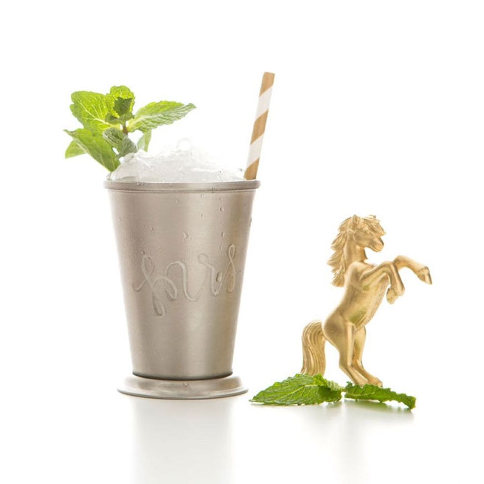 Mint Julep Cup, Towel & Muddler Gift Set