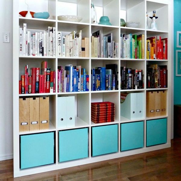 How to assemble Ikea bookshelf drawers - EXPEDIT KALLAX shelf 