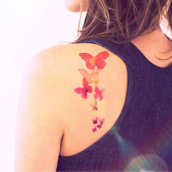  Honey Bee with Heart on Back Temporary Tattoo Water